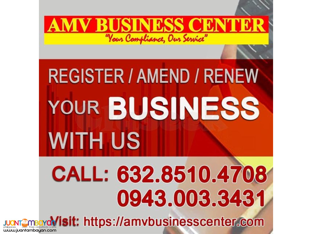 Business Registration, Retirement, Amend, Change of Ownership