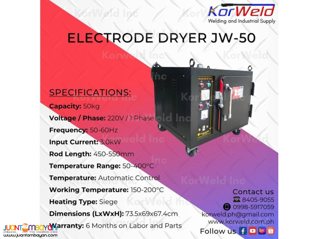 Electrode Dryer JW-50
