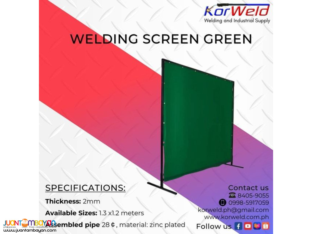 Welding Screen Green