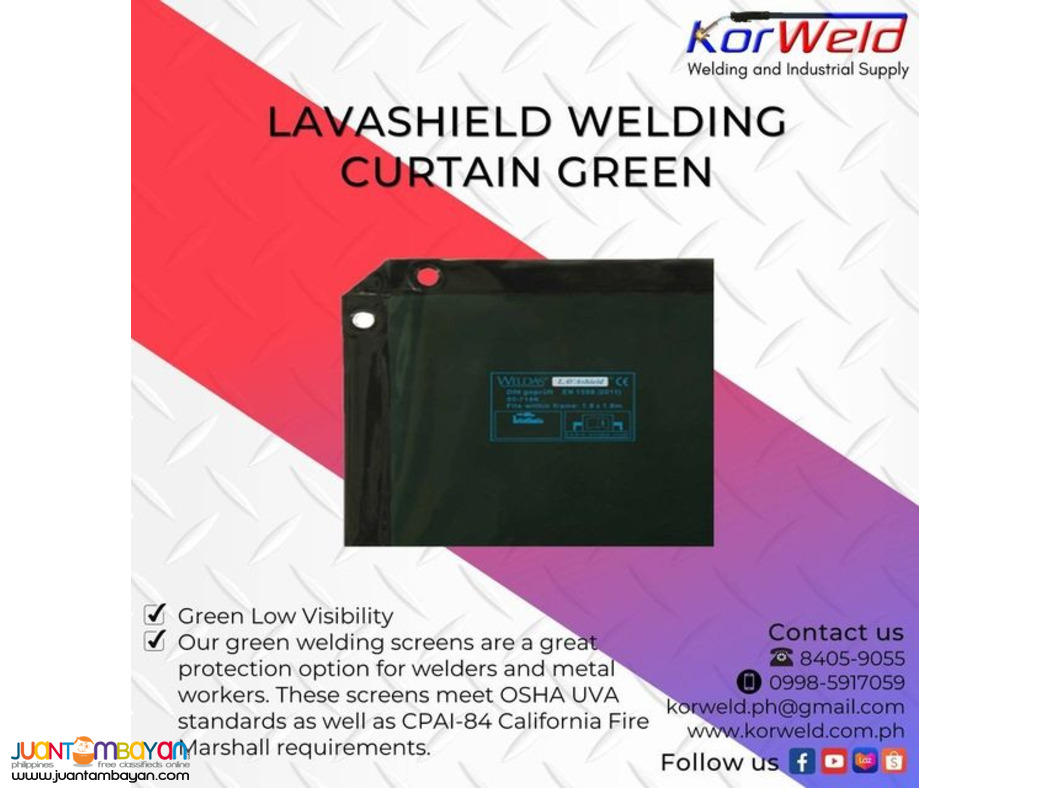 Lavashield Welding Curtain Green