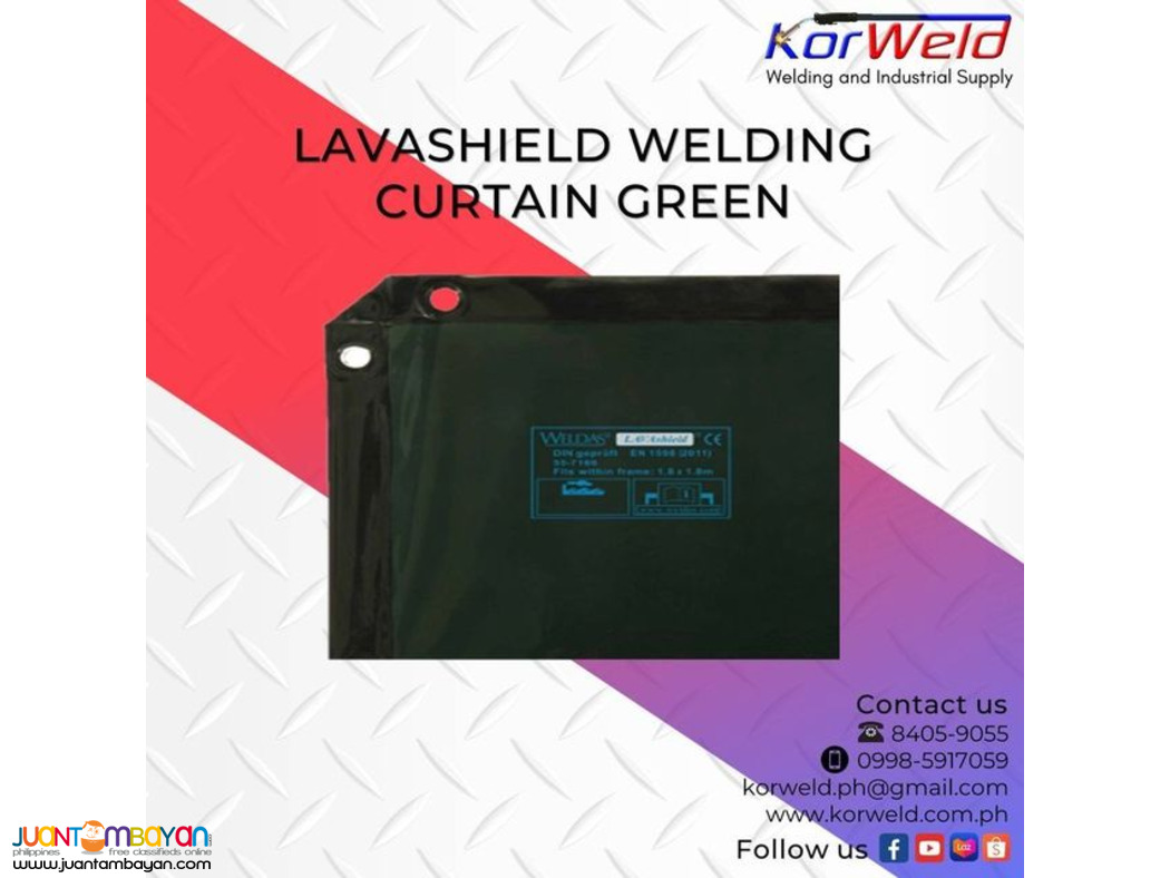 Lavashield Welding Curtain Green