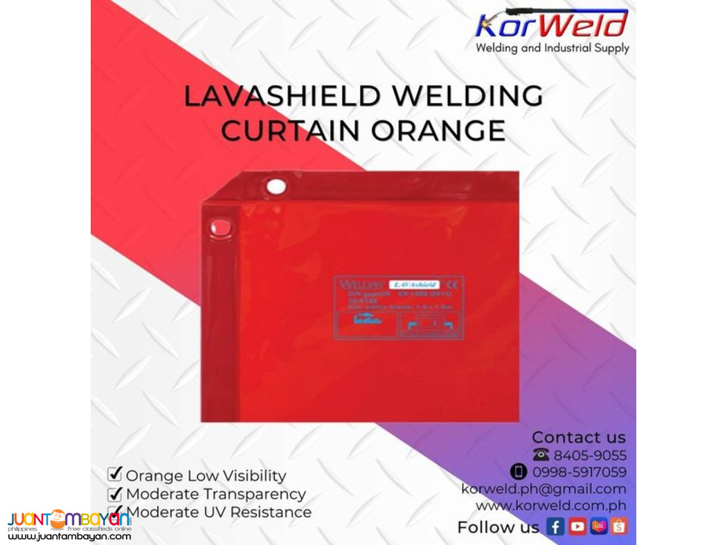 Lavashield Welding Curtain Orange
