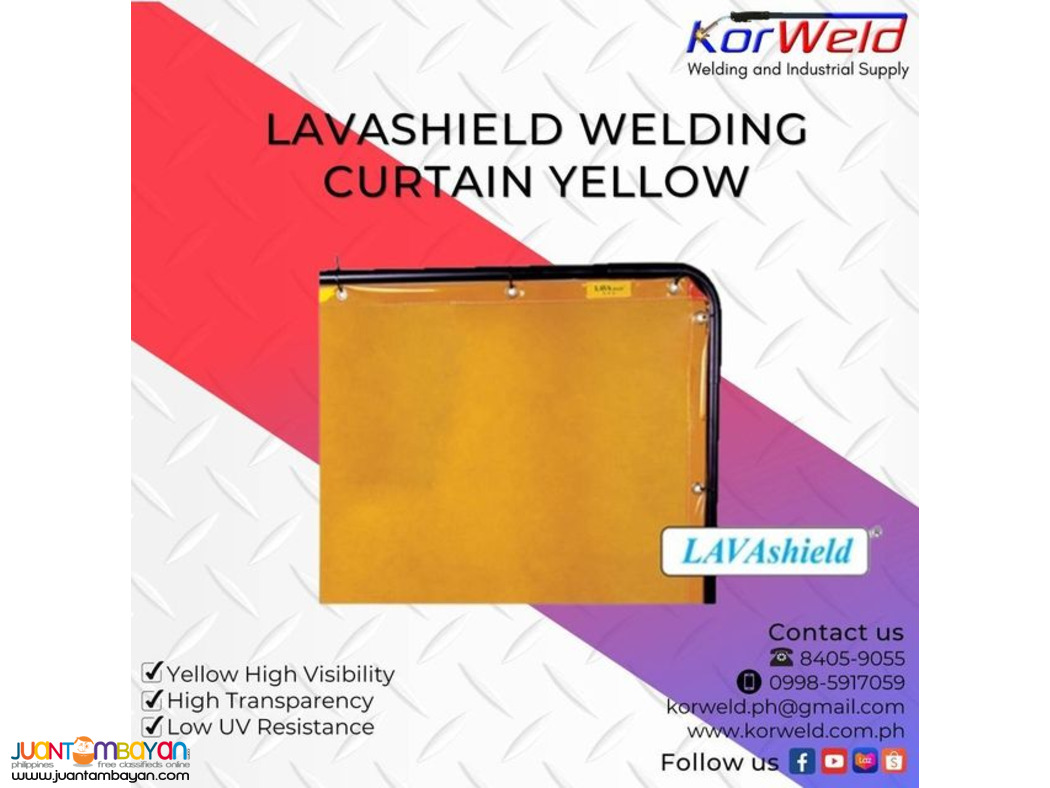 Lavashield Welding curtain Yellow