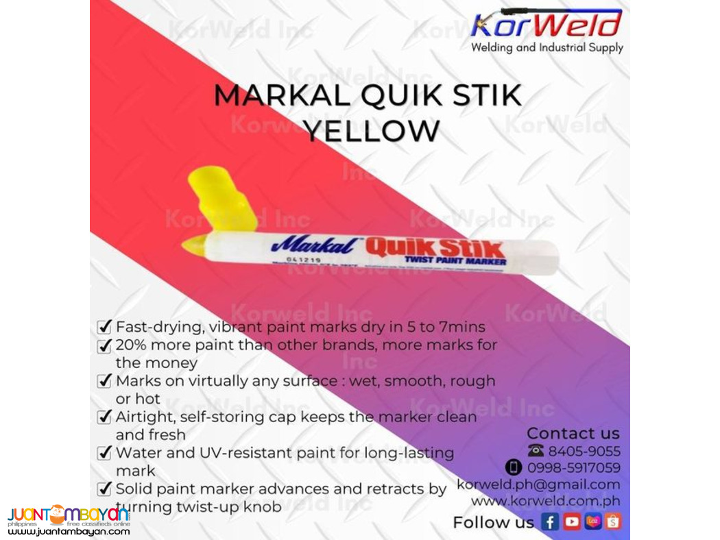 Markal Quik Stik Yellow