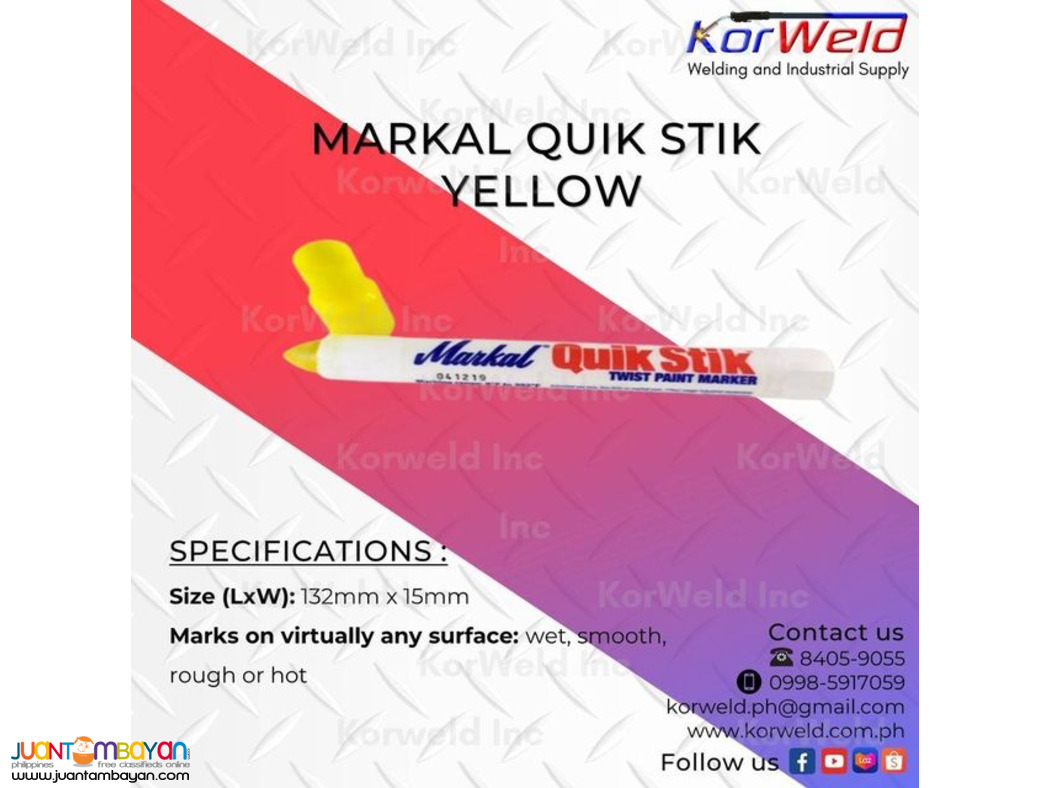 Markal Quik Stik Yellow
