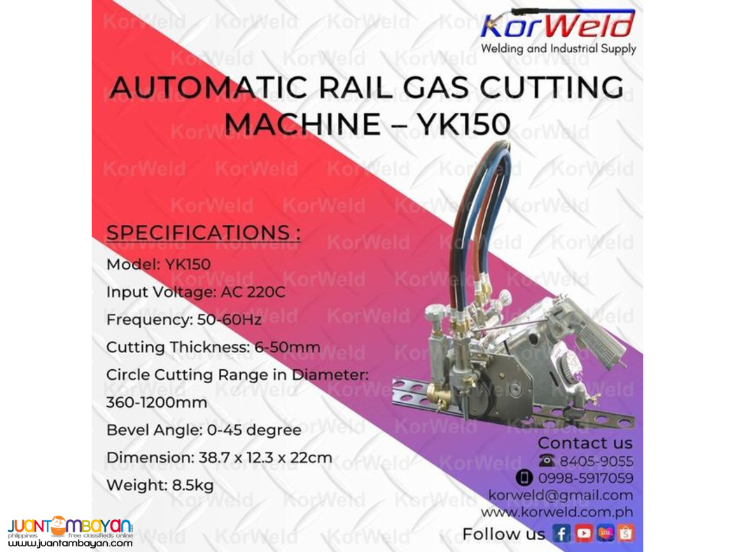 Automatic Rail Gas Cutting Machine - YK150