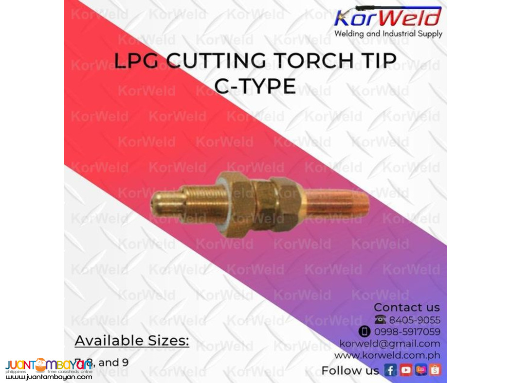 LPG Cutting torch Tip M & C Type 