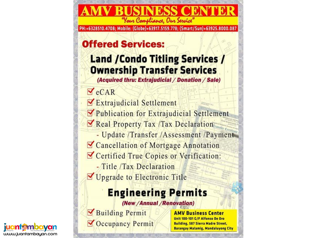 Business Registration, Retirement, Amend, Change of Ownership