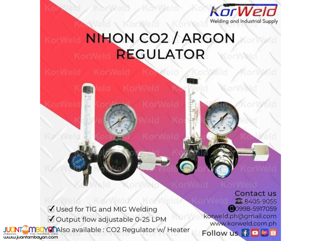 Nihon C02 / Argon Regulators