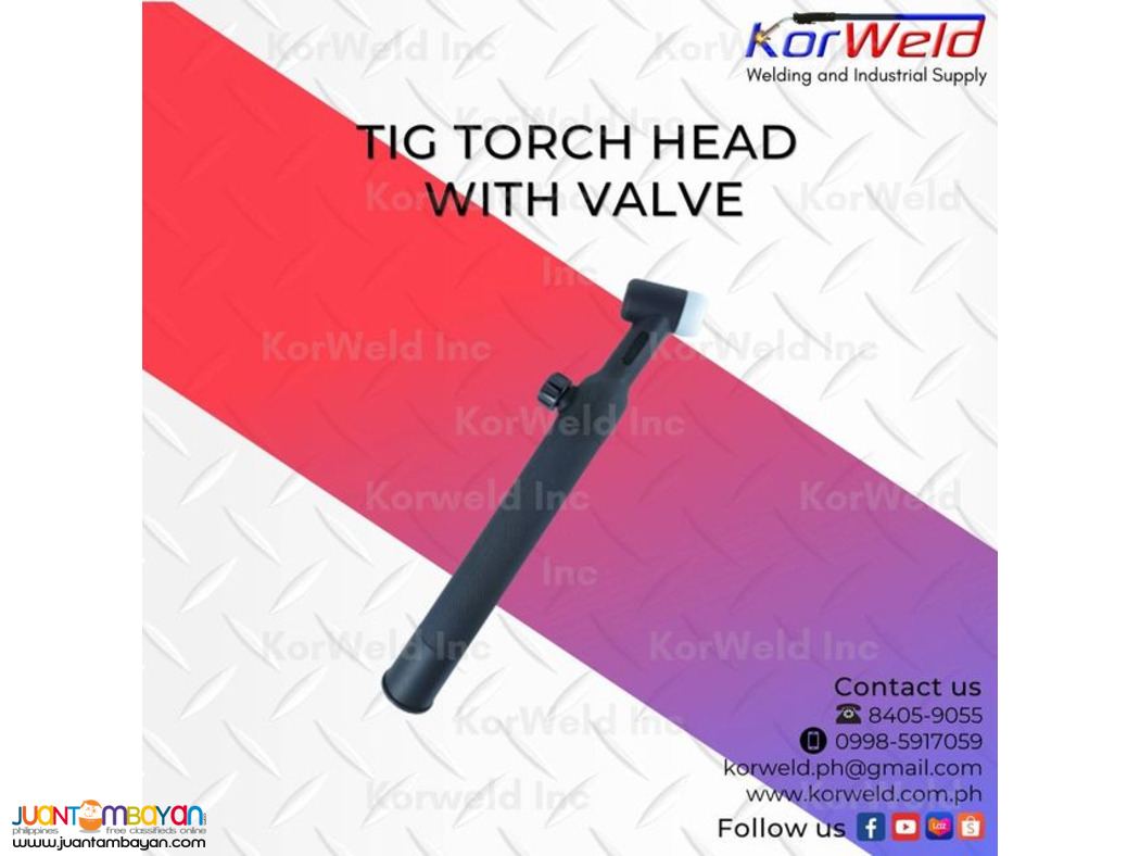 Tig Torch Head, With Valvle, Flexible & Ceramic Cup, Torch Switch