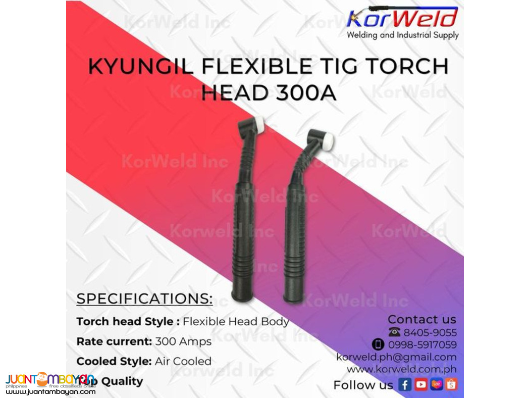 Tig Torch Head, With Valvle, Flexible & Ceramic Cup, Torch Switch