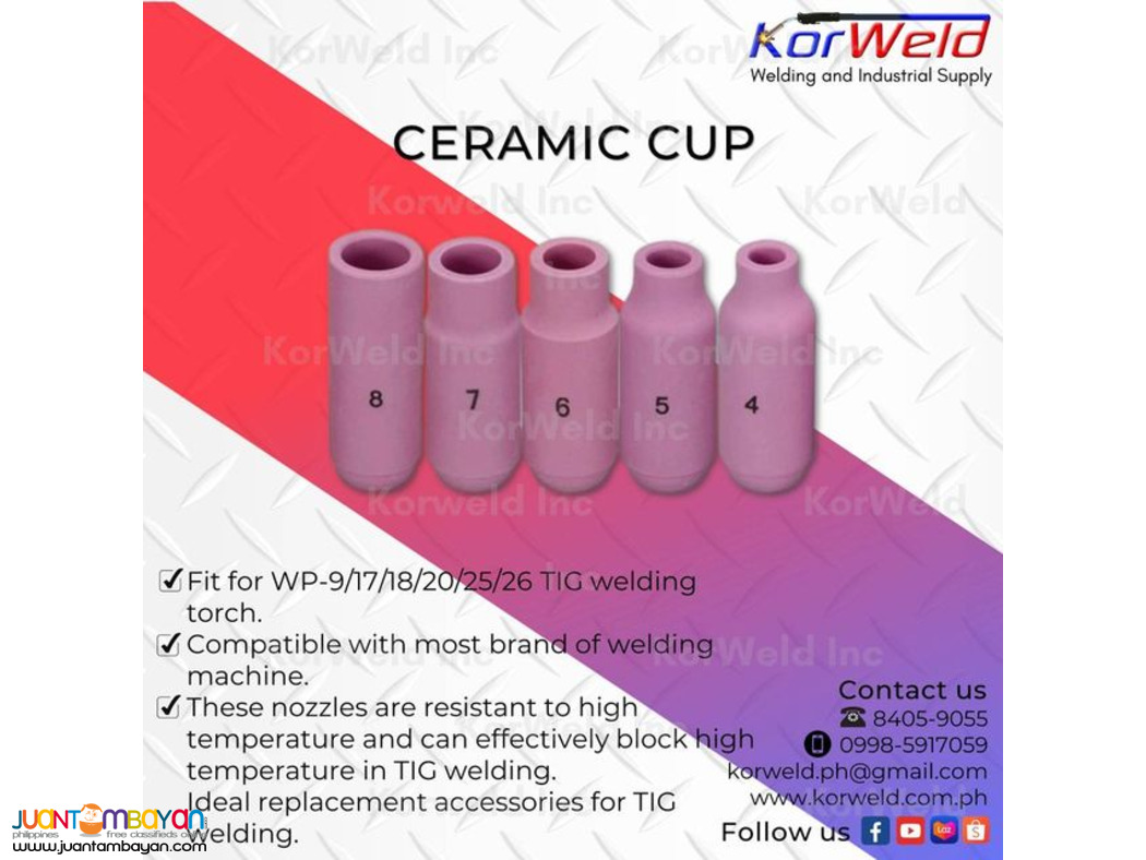 Tig Torch Head, With Valvle, Flexible & Ceramic Cup, Torch Switch