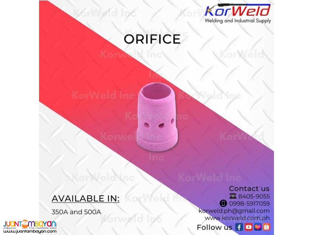 Tip Holder, Torch Body, Nozzle, Orifice, Insulator