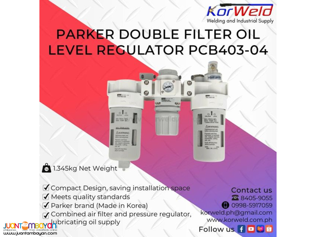  Parker Double Filter Oil Level Regulator PCB403-04