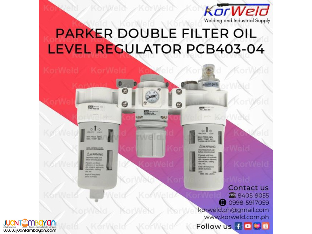  Parker Double Filter Oil Level Regulator PCB403-04