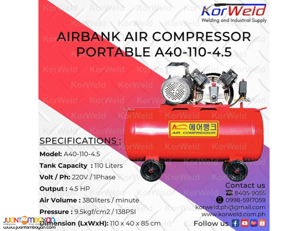 Airbank Air Compressor Portable A40-110-4.5