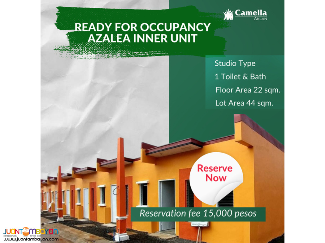 Azalea Inner Unit Studio Type for sale in Numancia Aklan