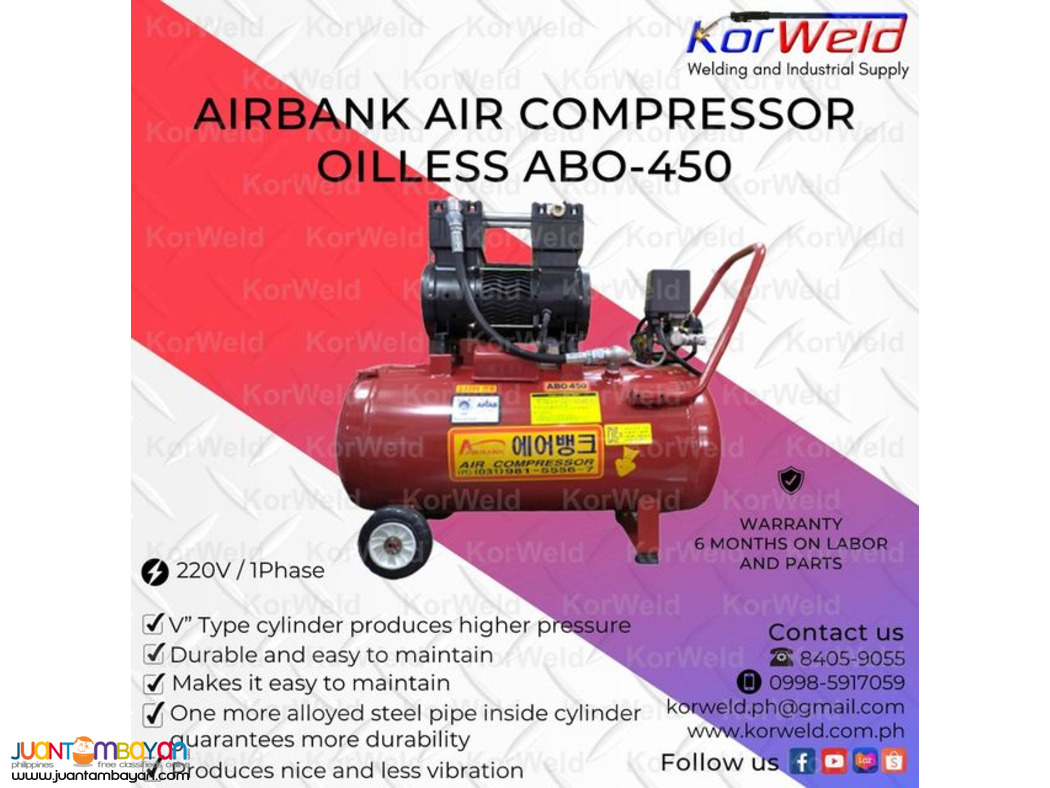 Airbank Air Compressor Oilless ABO-450