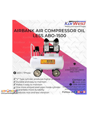 Airbank air Compressor Oil less ABO-1500