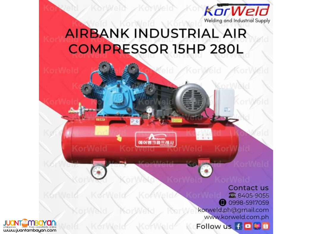 Airbank Industrial Air Compressor 15HP 280L