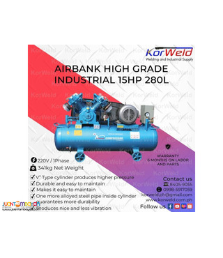 Airbank High grade Industrial 15Hp 280L