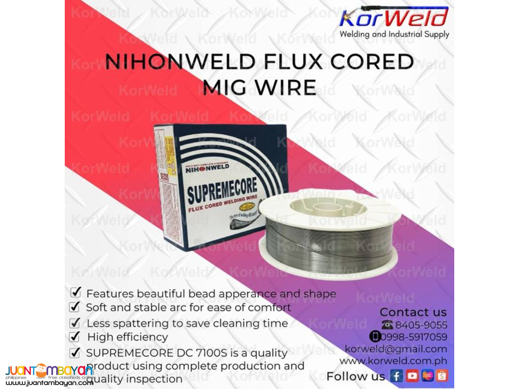 Nihonweld Flux Cored Mig Wire