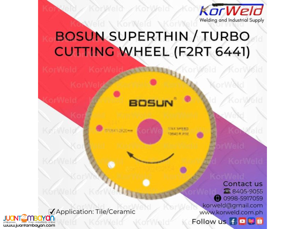 Bosun Superthin / Turbo Cutting Wheel F2RT 6441