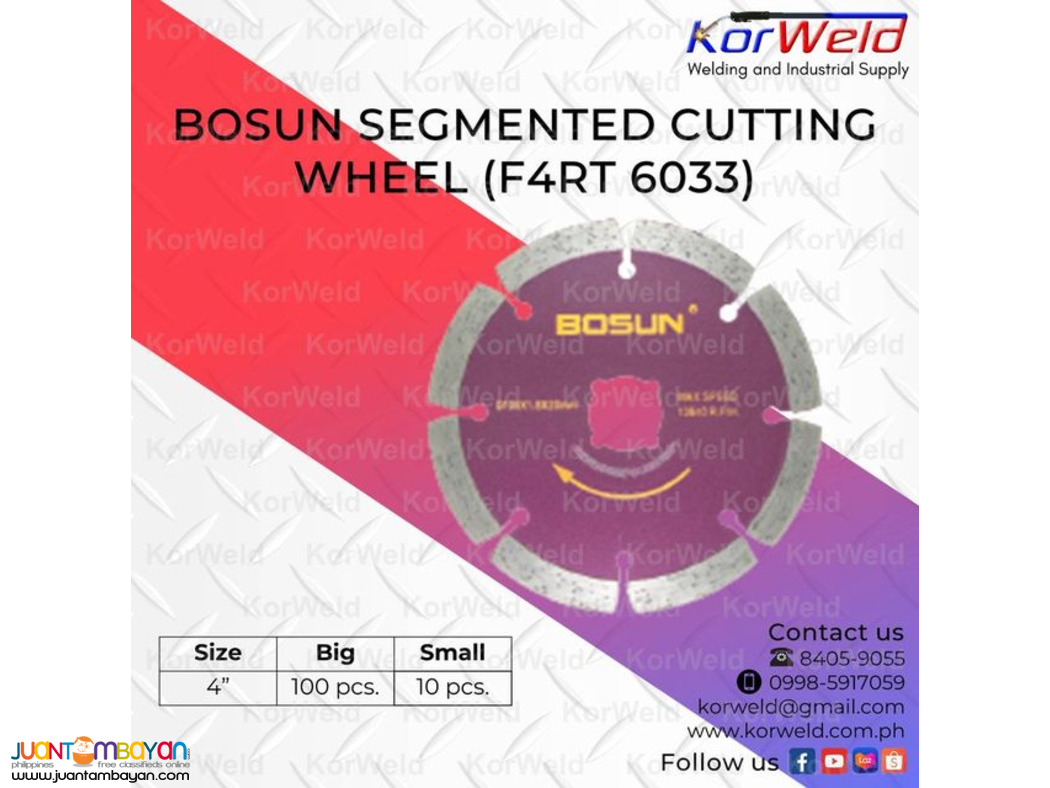 Bosun Segmented Cutting Wheel F4RT 6033
