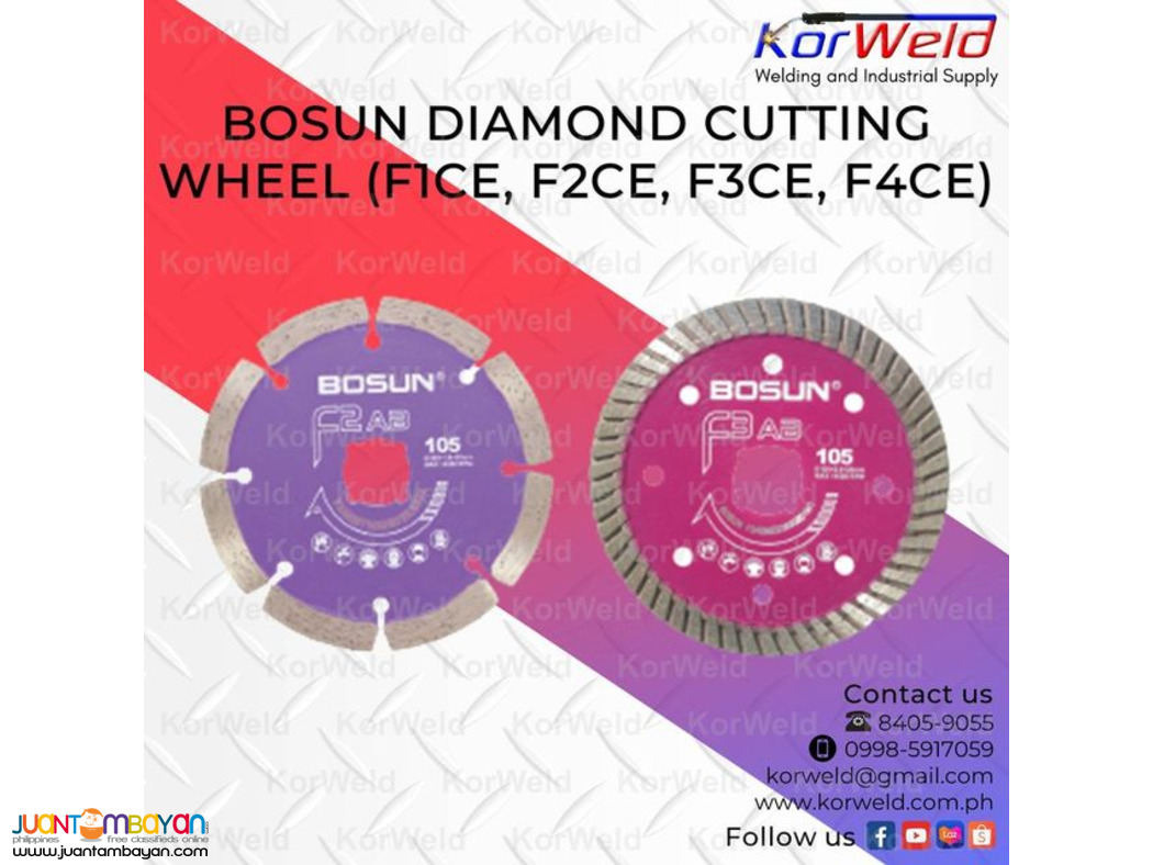 Bosun Diamond Cutting Wheel (F2AB, F3AB)