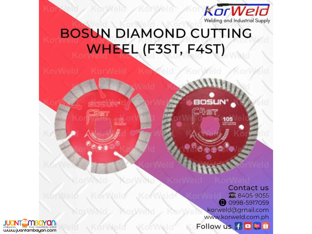 Bosun Diamond Cutting Wheel (F3ST, F4ST)