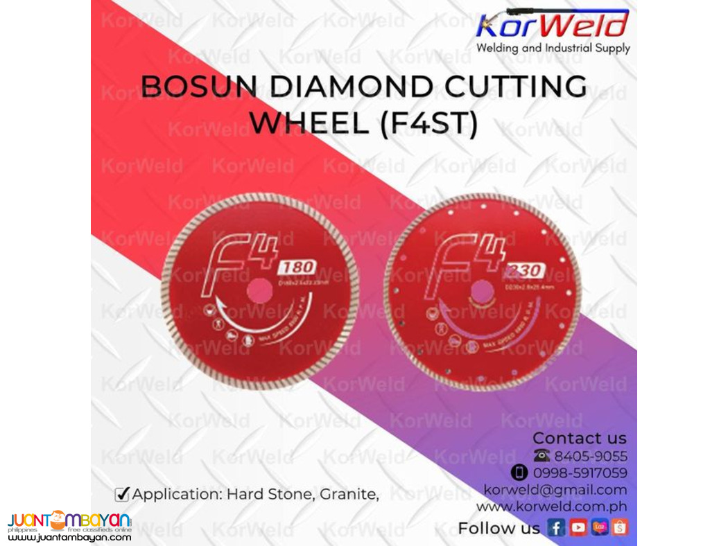 Bosun Diamond Cutting Wheel (F4ST)