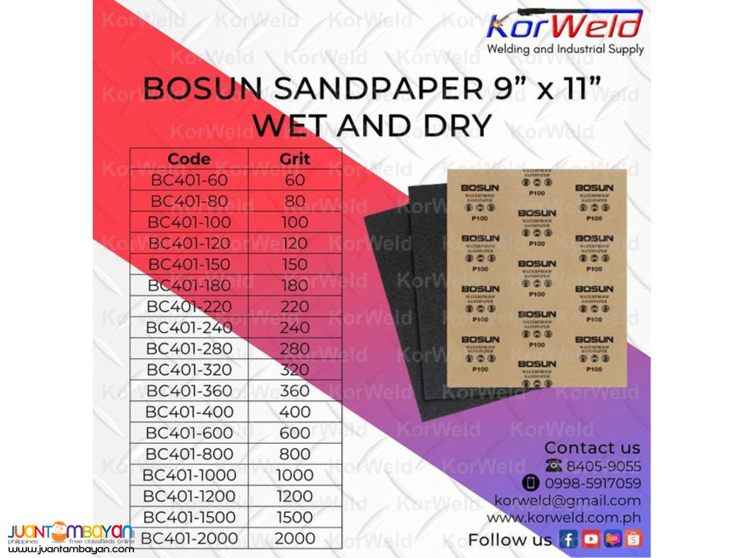 Bosun Sandpaper 9