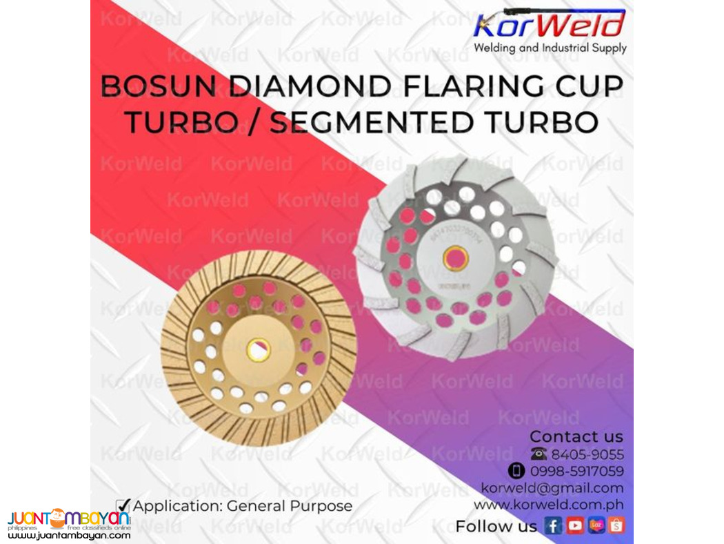 Bosun Diamond Flaring Cup Turbo / Segmented Turbo