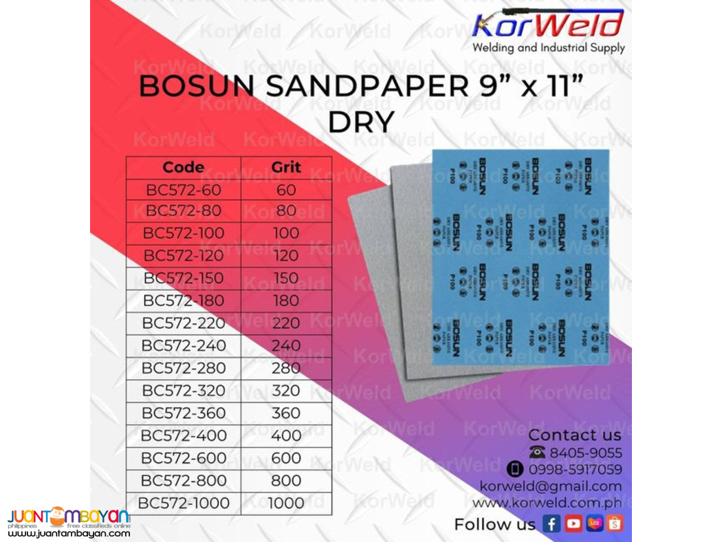 Bosun Sandpaper 9