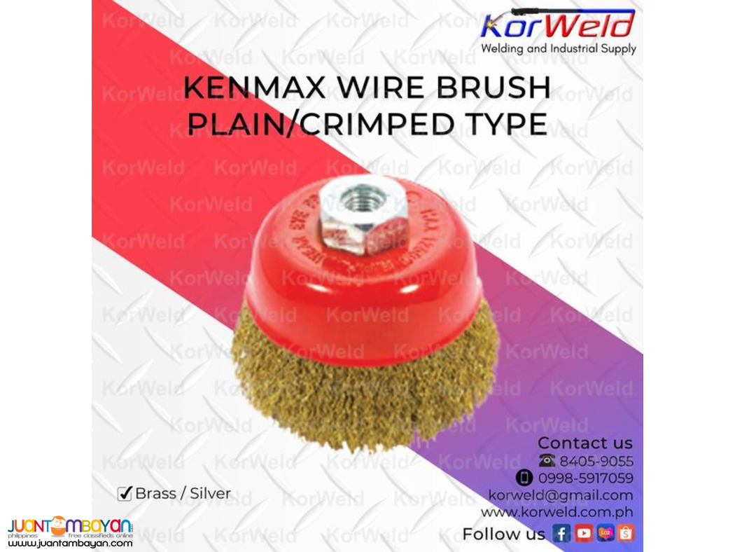 Kenmax Wire Brush Plain/ Crimped Type