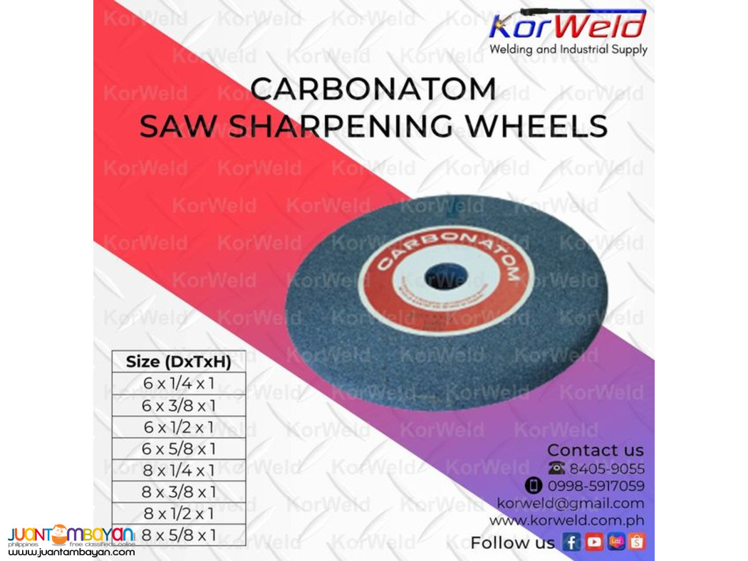 Carbonatom Saw Sharpening Wheels