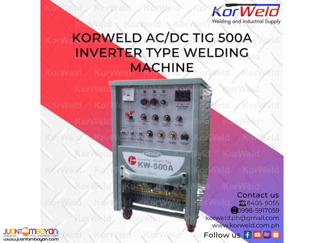 KORWELD AC/DC TIG 500A INVERTER TYPE WELDING MACHINE