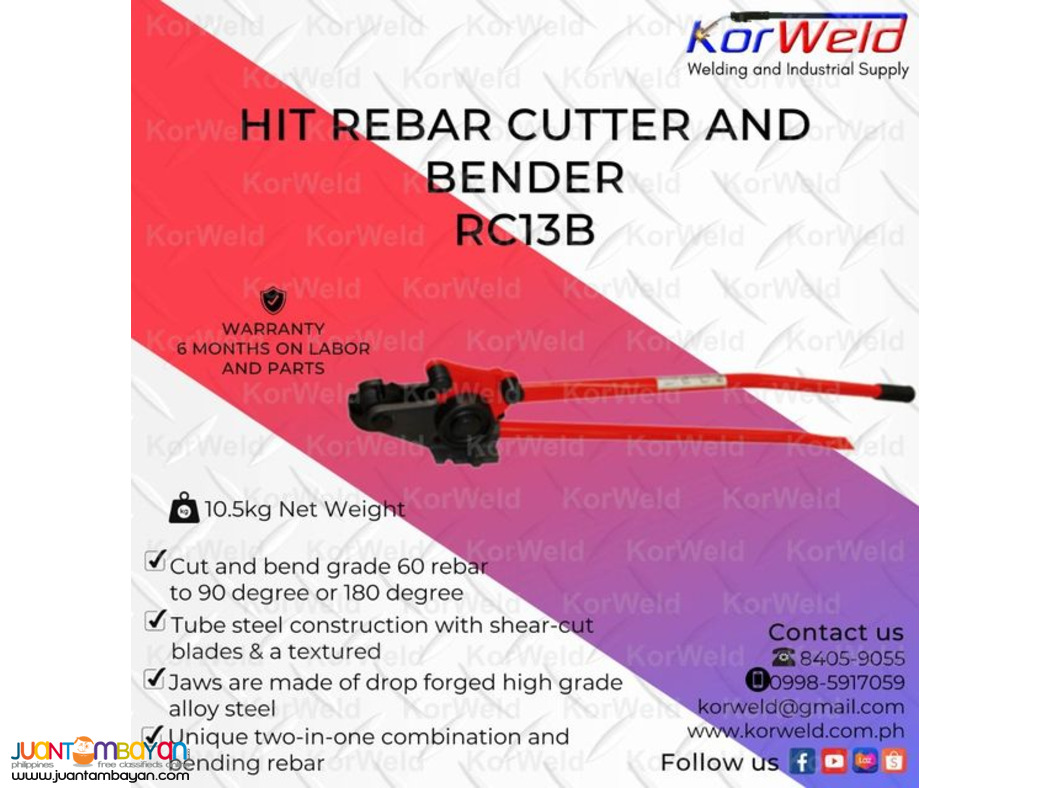 Hit Rebar Cutter And Bender RC13B