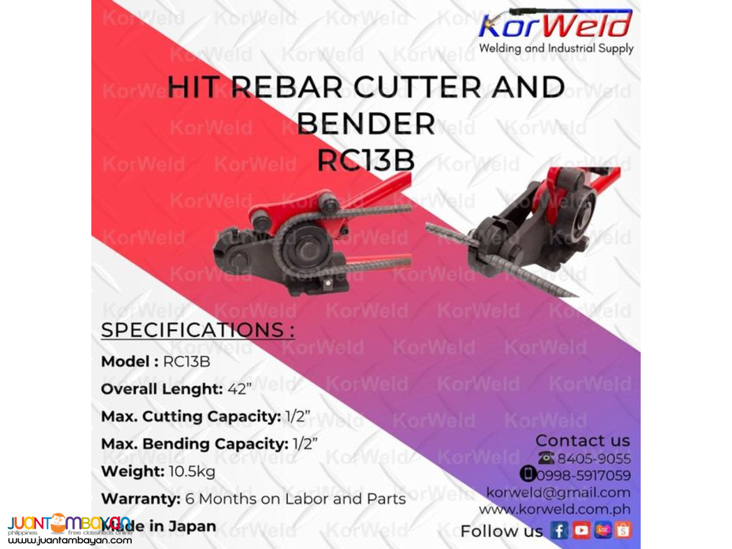 Hit Rebar Cutter And Bender RC13B