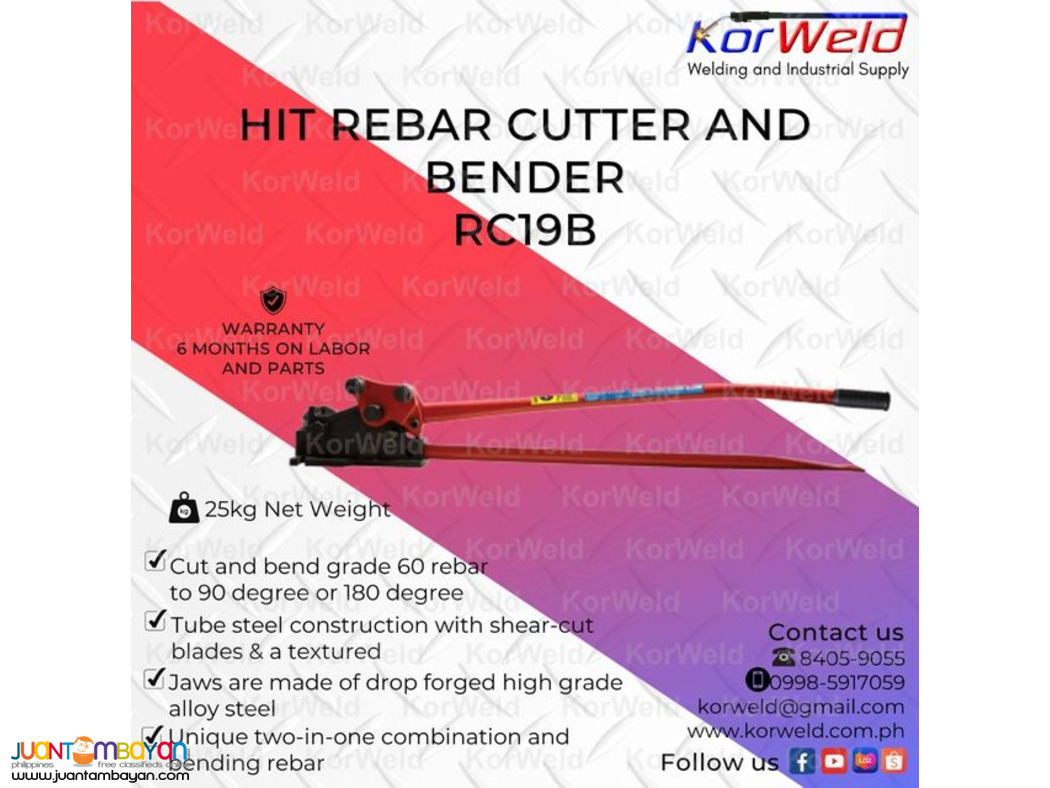Hit Rebar Cutter And Bender RC19B