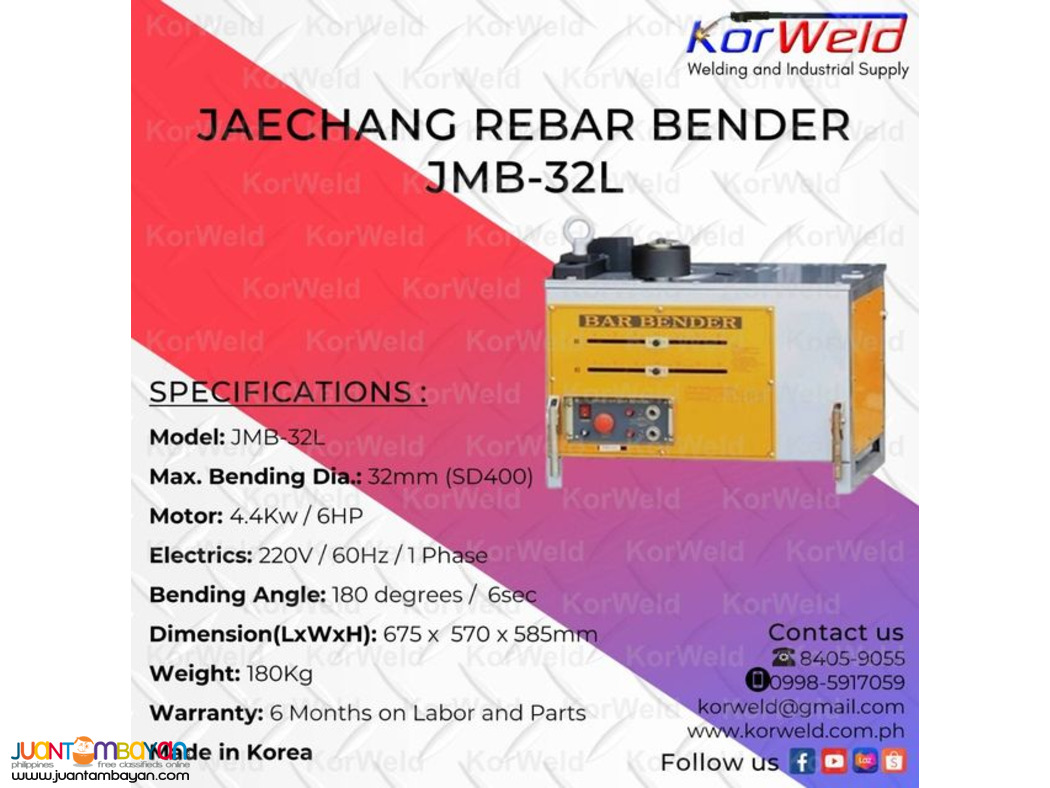 Jaechang Bar Bender JMB-32L