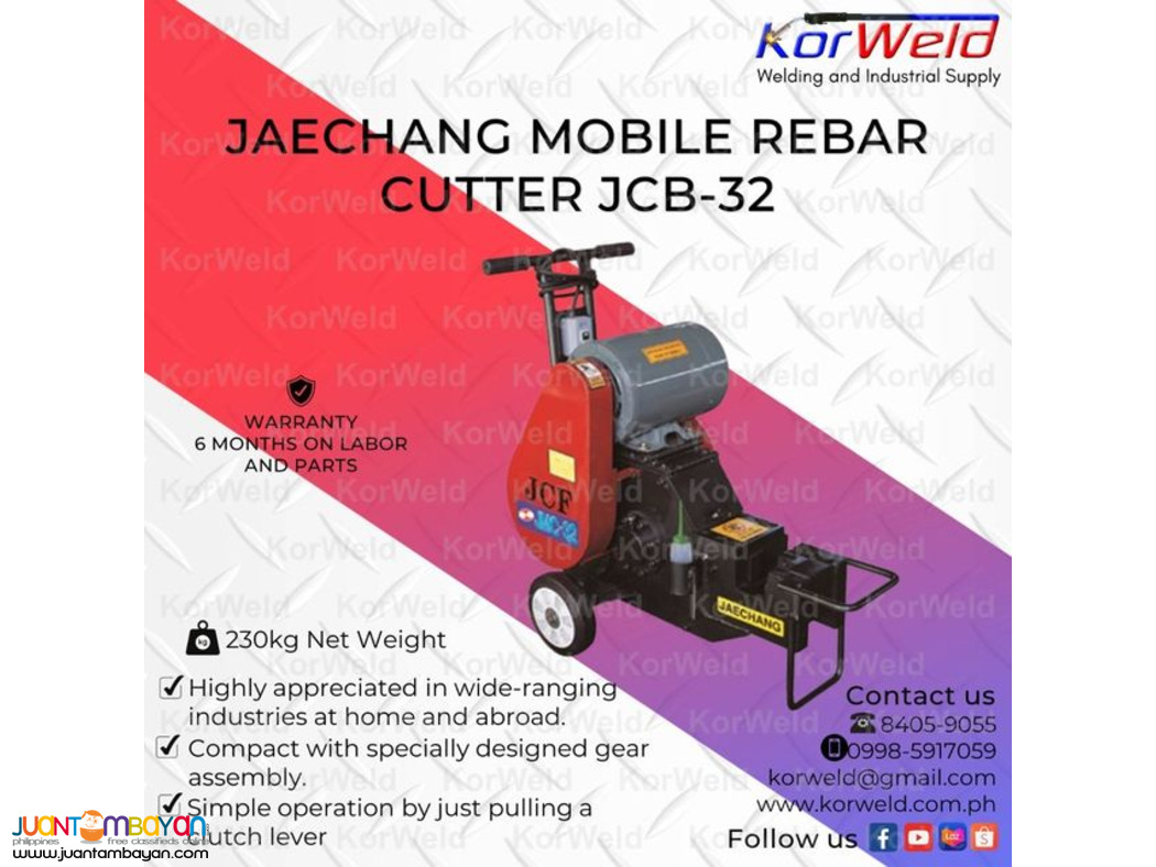 Jaechang Mobile Rebar Cutter JCB-32
