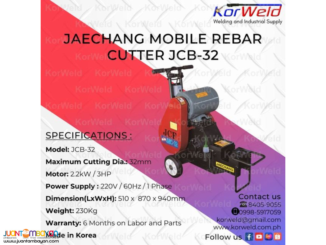 Jaechang Mobile Rebar Cutter JCB-32