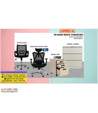 OFFICE DESK.FILING CABINET & CHAIRS | FACTORY PRICE