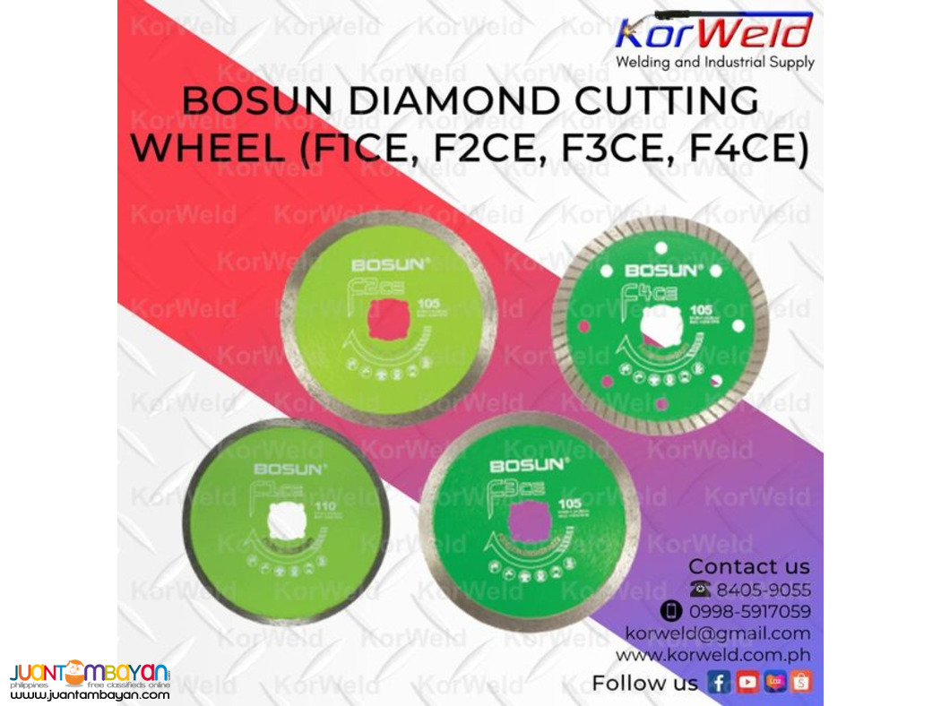 Bosun Diamond Cutting Wheel (F1CE, F2CE, F3CE, F4CE)