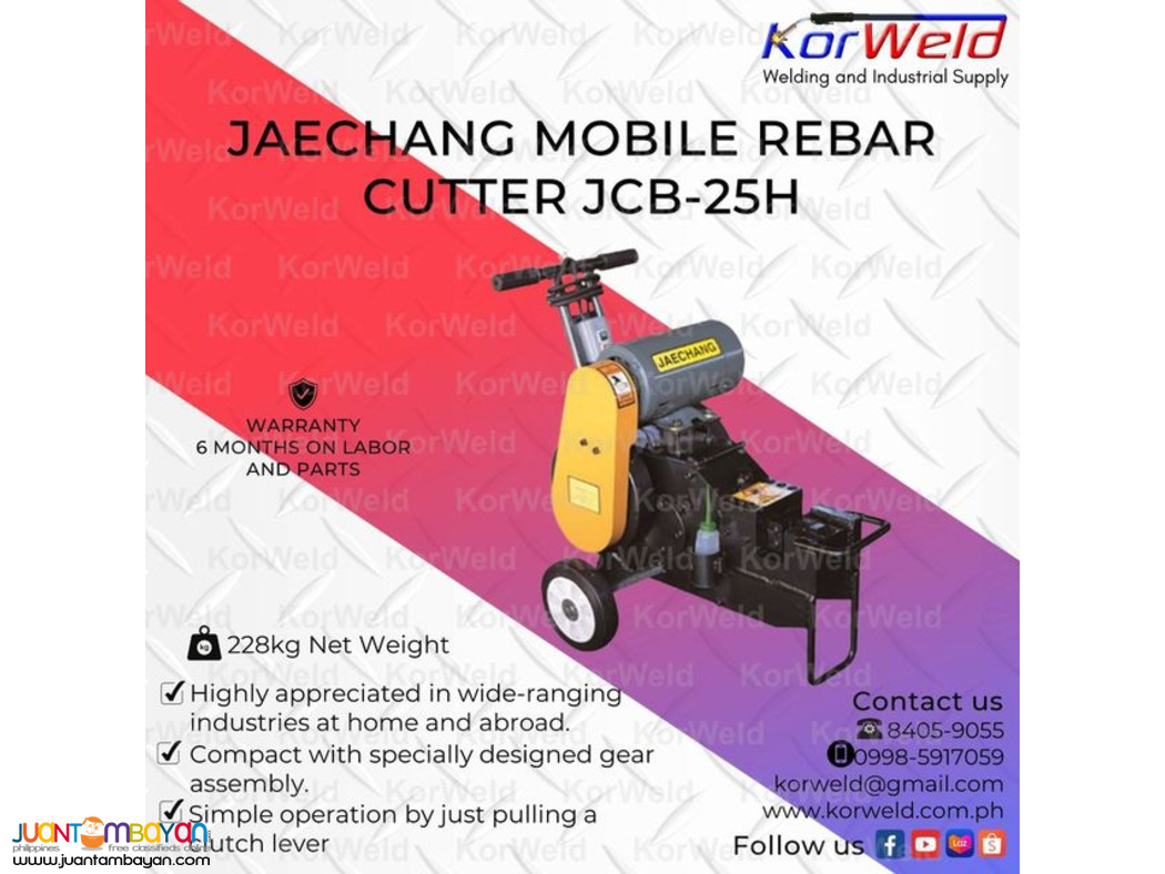 Jaechang Mobile Rebar Cutter JCB-25H