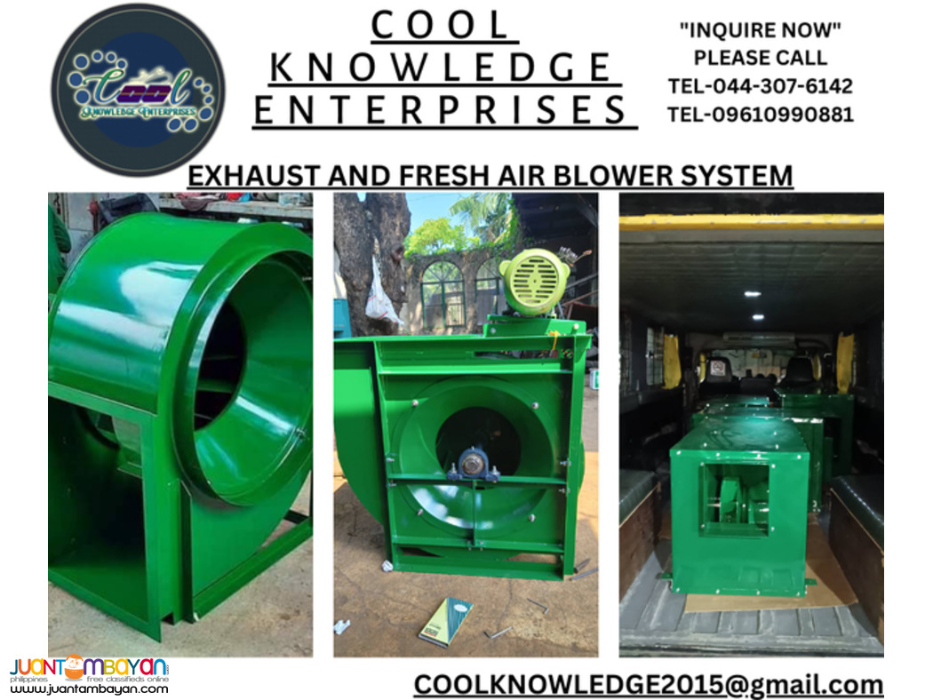 fresh air contrifugal blower system (supply & installation)