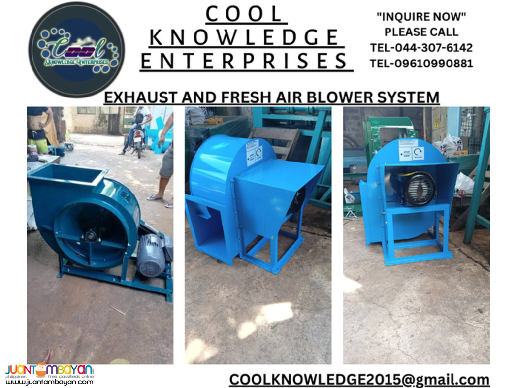 fresh air contrifugal blower system (supply & installation)