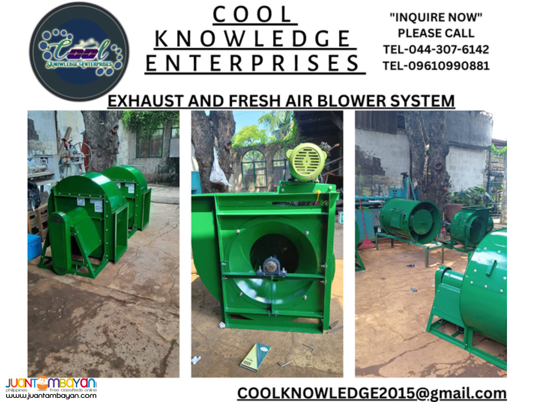 fresh air contrifugal blower system (supply & installation)