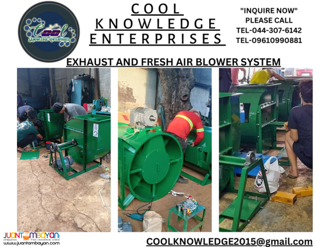 fresh air contrifugal blower system (supply & installation)